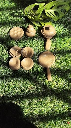 Tiny Clay Kitchen Utensils Making | Mini Mud Craft #youtubeshorts #shortvideo #asmr