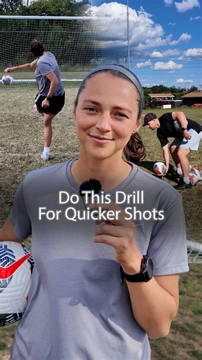 Ashley Hatch on Instagram: "Practice your quick shot with me! #SoccerPro #SoccerTips"
