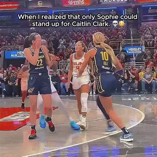Only Sophie could stand up for Caitlin Clark 😳☠️☠️🥶🐑#caitlinclark #sophie #angelreese #marina #wnba #foul #revenge #hater #highlights #basketball #fyp #foryoupage #viral #trending #mixtape #edits #personal #enforcer #sports #usa
