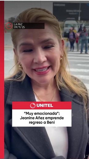213K views · 6.8K reactions | “Muy emocionada”: Jeanine Áñez emprende su regreso a Beni. La expresidenta Jeanine Áñez regresará este domingo a Trinidad, después de casi cinco años en prisión. Los pobladores de la capital beniana preparan una cálida bienvenida para recibirla. #Unitel #Politica #JeanineAñez #beni | Taxi Noticias | Facebook