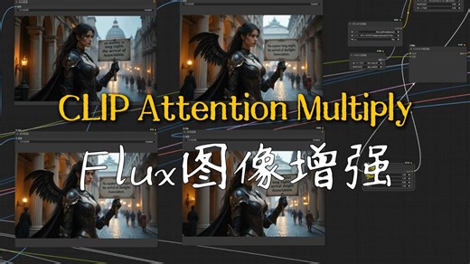 CLIP Attention提升图像生成质量,对比参数推荐,结合改进的CLIP-L模型,FLUX增强