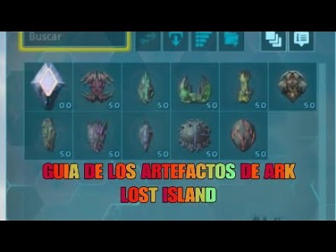 GUIA DE LA LOCALIZACION DE TODOS LOS ARTEFACTOS DE ARK LOST ISLAND