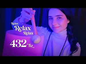 ASMR Aliviando o ESTRESSE ♡ Mouth Sounds + Sussurros + Frequências e Afirmações pra Dormir e Relaxar