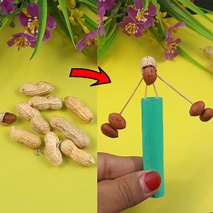 33K views · 108 reactions | Beautiful craft made from peanuts | Peanut Reuse Idea | Easy Craft | Rana Craft | Facebook
