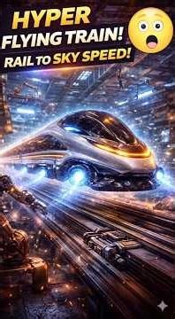 Hyper Flying Train Factory 😲 | Train That Flies in the Sky 🚄🚀 | Future Factory Process | #Shorts