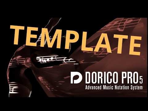 Template Dorico: pentagramma a zero righi