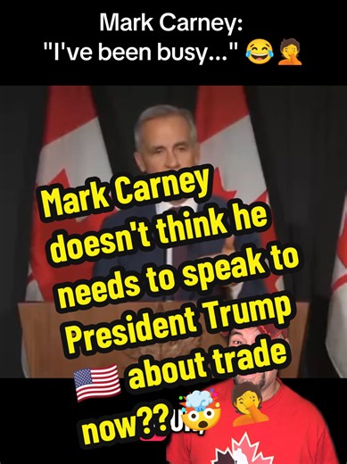 🚨🇨🇦 Mark Carney made troubling comments today that show a disturbing disregard for our trading relationship with the U.S., the most important one we have. Carney: “I don’t have a burning issue to speak with the President about right now.” Canadian auto, forestry, steel, and aluminum workers would beg to differ. Carney: “I’ve been busy” No matter how busy the PM is, the US should be a priority. Carney: will “re-engage when it’s appropriate.
