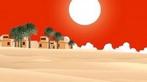 Animated Cartoon Scene Featuring Desert Village Stock Footage Video (100% Royalty-free) 3539649593 | Shutterstock