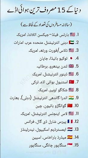 Top 15 Busiest Airports in the World ✈️🌍