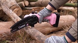 Tietoc Mini Chainsaw 6-Inch with 2 Batteries, Electric Saw Gifts for Women Dad Husband Gardener, Cool Gadgets for Men 2025, Mens Gifts for Birthday Anniversary Christmas for Adults Men Dad