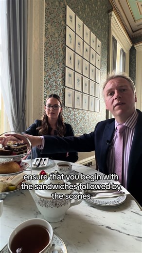 Ladies and Gentlemen the correct order to take your afternoon tea #afternoontea #etiquette #theroyalbutler #mywarnerstay