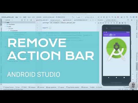 Hide Action Bar on Specific Activities in Android Studio