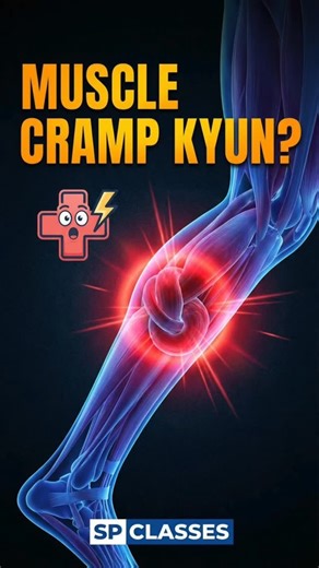 SP CLASSES on Instagram: "“Achaanak muscle jam jaati hai aur dard bardasht se bahar? 😣 Is reel mein samjho Muscle Cramp ka REAL science 💪🧠” Hydration + Stretching = No Cramps ✅ #MuscleCramp #BiologyReels #3DMedical #reels #Biology"