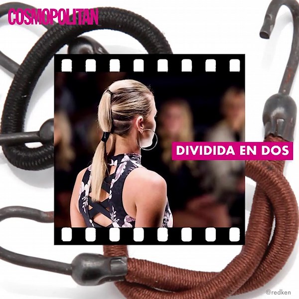 Cómo hacer una coleta con mucho volumen perfecta para un look de fiesta solo con dos gomas y en un minuto