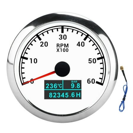 Water Temperature Gauge,3‑In‑1 6000RPM Tachometer Water Tachometer Tacho Meter Exceptional Reliability - Walmart.ca