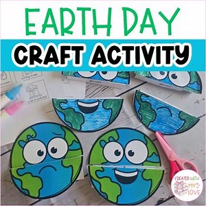 Happy vs Sad Earth Day Cut and Paste Sorting Craft Kindergarten & 1st Grade