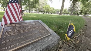 The museum's Memorial Park honors Air Force-associated units and people for their courageous service and sacrifice in the cause of freedom. Memorial Park has grown to more than 500 memorials, including statuary memorials, plaques, trees and benches. #Memorialday #memorial | National Museum of the U.S. Air Force