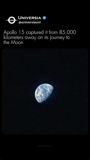 Apollo 15's Beautiful View of Earth From Space