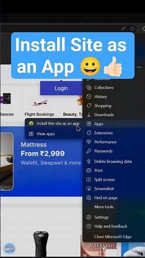 Turn Websites into Apps on Microsoft Edge | Quick Trick⏱️