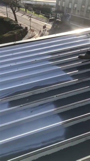 Epic Work Motivation. Satisfying Roof Spraying #shortsfeed #satisfying #spray #roofmaintenance