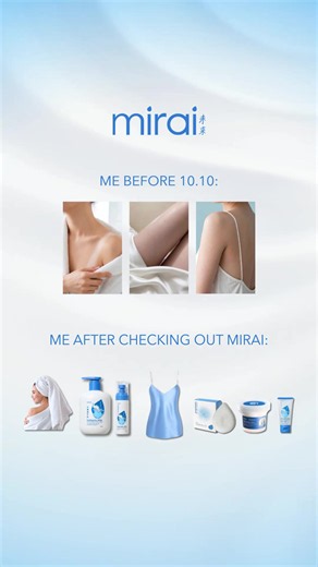 POV: You checked out Mirai and suddenly your bodycare routine became a whole lifestyle. Your softest skin era starts with Mirai. Shop now and enjoy our 10.10 deals! 🛍️ #Mirai #MiraiBodycare #1010Sale #BodycareEssentials #SoftSkin