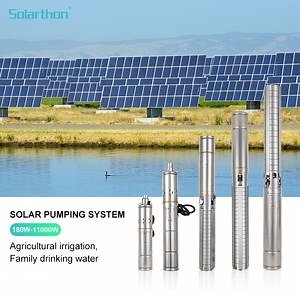 [Hot Item] 4 Inches Solar Powered Deep Well Water Pumps DC Submersible Solar Water Pump for Agriculture Irrigation with Solar Panels