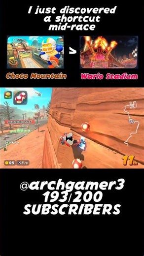 I Found a NEW Shortcut! #mariokart #mariokartworld #intermissionrevolution