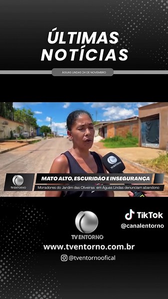 Moradores do Jardim das Oliveiras denunciam abandono Moradores do Jardim das Oliveiras, em Águas Lindas de Goiás, procuraram a equipe da TV Entorno para denunciar o estado de abandono em que o bairro se encontra. Segundo eles, o mato alto tomou conta de vários lotes e áreas públicas, criando um ambiente perigoso e propício ao aparecimento de bichos peçonhentos, como cobras, ratos e escorpiões. Além do risco à saúde, os moradores contam que têm ocorrido assaltos nas primeiras horas da manhã, quan