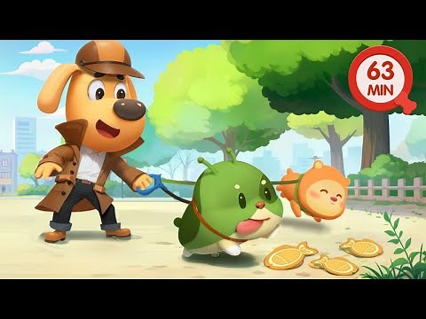 Leash Walking Your Pets | Safety Tips | Kids Cartoons | Police Cartoon | Sheriff Labrador