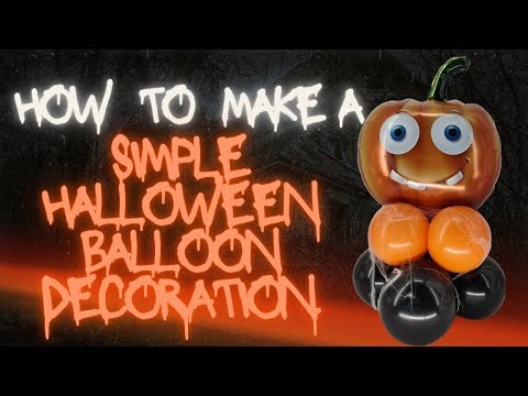 Spooky & Easy Halloween Balloon DIY | Create a Cute Pumpkin Balloon Decoration 👻🎈