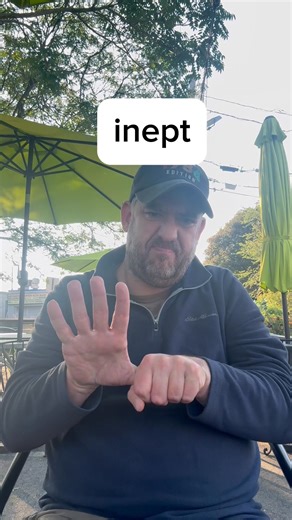 ASL sign for inept / Learn ASL #inept #ASL #deaf | American Sign Language Tutoring with Sean McCauley