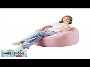 VEVOR Bean Bag Chair 3 feet Round Bean Bag Chair with Removable