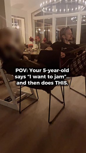 My 5-year-old son said he wanted to jam with me for the first time ever and he picked Metallica’s All Nightmare Long. Watch my reaction as he nails the accents. 🤘🔥 #metallica #jam #music | Erik Grönwall