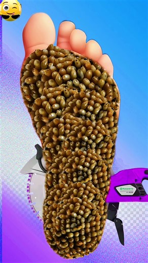 asmr foot clear animation 😋 ##ASMR##ASMRAnimation##AnimationASMR##RelaxingASMR##SatisfyingASMR