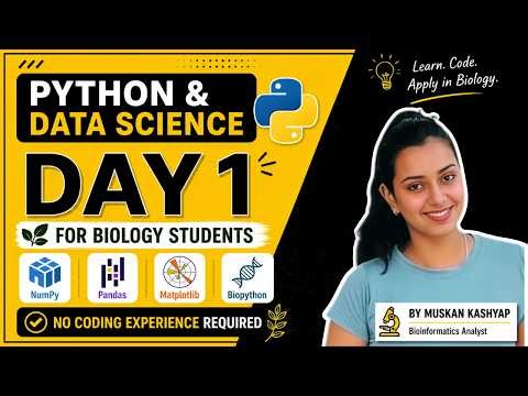 Why Biology Student Should Learn Python | Python Tutorial for Beginner | Day 1: Variable & DataType