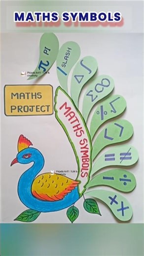 maths symbols chart | how to make maths project #maths #chart #symbols #shorts #viralshort