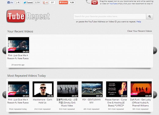 10 Sites To Repeat YouTube Videos Automatically