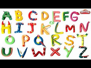 Learn A to Z Alphabets with Play Doh Colors for Kids + More Preschool Videos