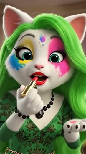 Cute Kitten Copies Mom’s Makeup Tutorial — Adorable Result 😻💄