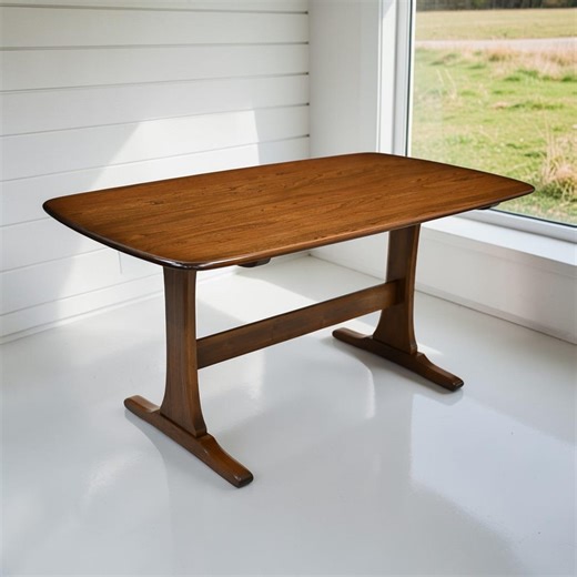 Ercol Refectory Plank Top Dining Table Golden Dawn Finish #822 FREE UK Delivery - Etsy