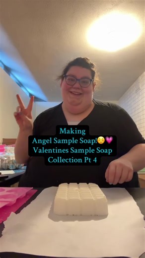 Making Angel Sample Soap for Valentine's Day Gifts