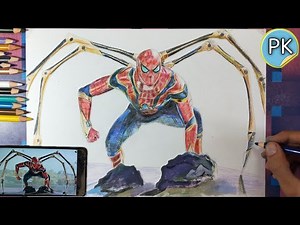 How to Coloring iron Spiderman // Spiderman no way home // Step by step