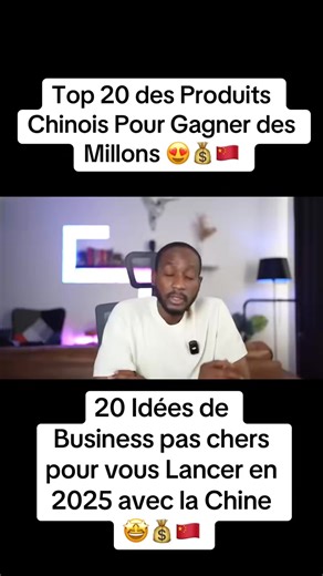 124K views · 2.9K reactions | Top 20 des Produits Chinois pour Gagner des Millions en Afrique 勞 ➡️ Soucing et Achat de Marchandises pour vous en Chine ( Service Payant )  WhatsApp : https://alainsemevo.com/wa-publics | Alain Semevo | Facebook
