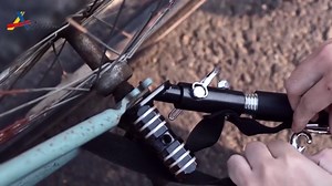 Aosom Bike Cargo Trailer for Hefty Loads, Foldable Compact Storage, Heavy-Duty, Bike Wagon Bike Trailer Bicycle Cargo Trailer Bike Attachment, Black