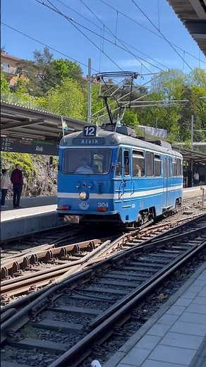 A30 spårvagn i Alvik #spårvagn #tram