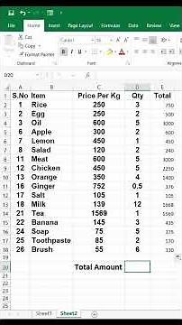 How To Multiply Two Columns And Get Sum Of Them In MS-Excel | Virtual Dost