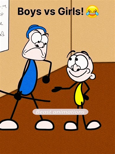 Boys vs Girls!😅😂 #Beast #2danimation #foryoupage #fyp #mr