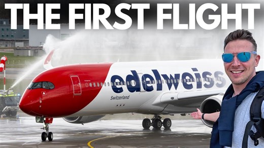 Flying edelweiss air's new a350