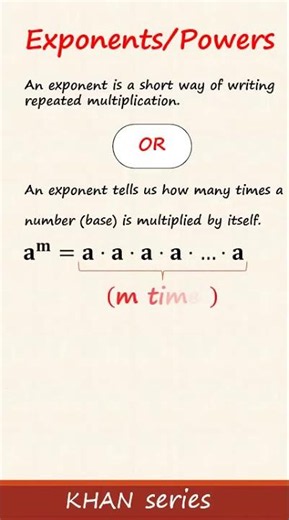 Exponents #education #maths #exam #automobile #english