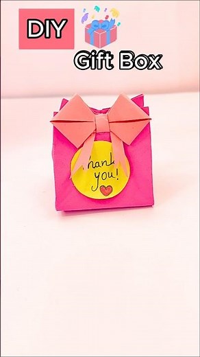 Beautiful DIY Paper Gift Box | Easy Handmade Gift Idea | Craftpodia